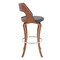 Armen Living Grady 29" Swivel Gray Faux Leather and Walnut Wood Bar Stool LCGRBAWAGR30 - alternate 4